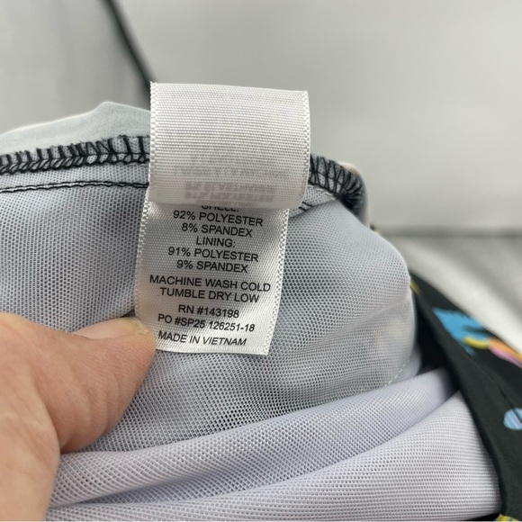 Chubbies midnight palms 5.5” inseam Swim Trunks Palm trees black multicolor Sz S - Picture 7 of 7